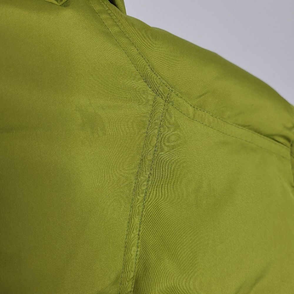 Y2K/90s chartreuse green full zip down fill‎ blend winter ski jacket M - Picture 6 of 14